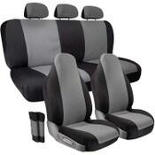 Wholesale - 10pc GREY/BLACK FULL SEAT COVER C/P 6, UPC: 840345121073